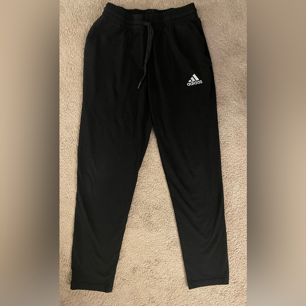 Adidas Black Lightweight Sweatpants Jogger Pants - Size M
